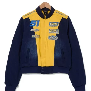 Veste de motard en jean courte pour femme Disney Pixar Cars 3 Cruz Ramirez