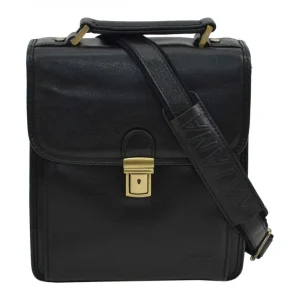 Sacoche à fermoir en cuir Homme Katana 36117