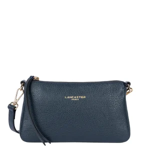 Pochette en cuir Dune Lancaster Bleu Foncé