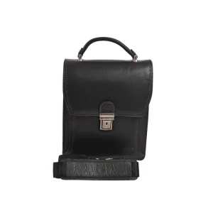 Sacoche à fermoir en cuir Homme Katana 69115