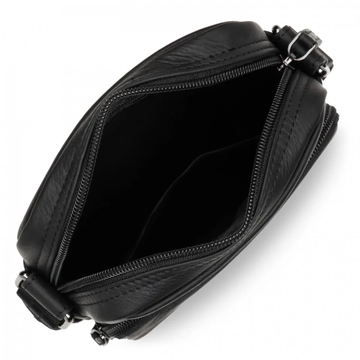 Sacoche bandoulière Homme Soft Vintage Lancaster 320-10 Noir – Image 4