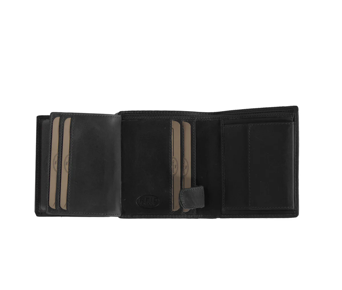 Petit portefeuille en cuir Chesterfield-Carl Noir – Image 4