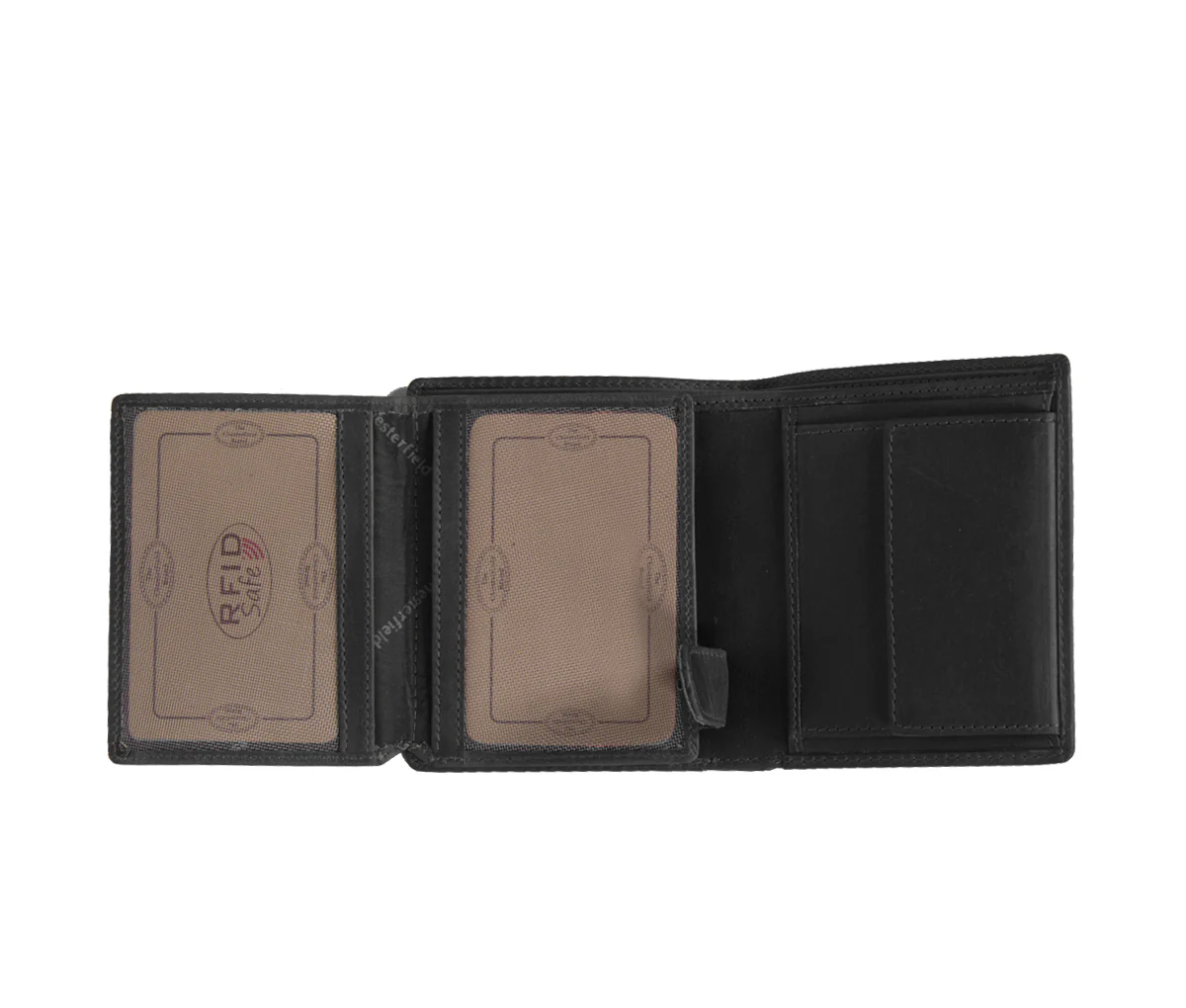 Petit portefeuille en cuir Chesterfield-Carl Noir – Image 5