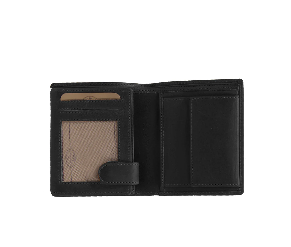 Petit portefeuille en cuir Chesterfield-Carl Noir – Image 6