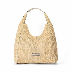 Sac porté épaule en paille Saint Malo Champagne