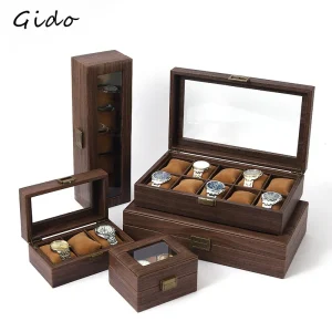Watch Box Jewelry Holder Organizer Bracelet Display Wrist Watches Showing Case