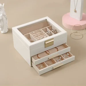 Boîte à bijoux compacte