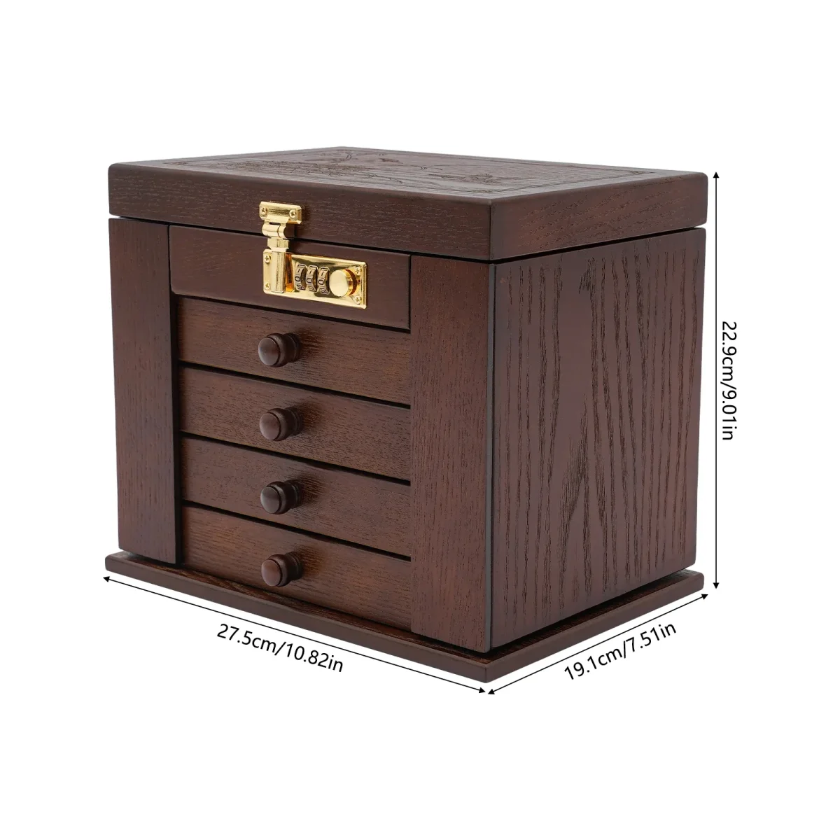 Boîte à bijoux en bois de noyer – Image 5