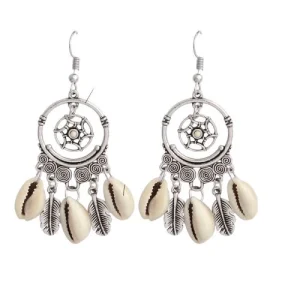 Boucles d'Oreilles Coquillage Acier Inoxydable