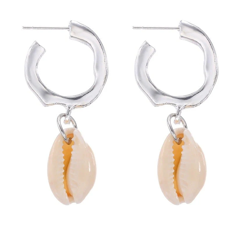 Boucles d'Oreilles Coquillage Clip