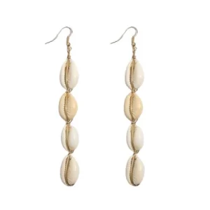 Boucles d'Oreilles Coquillage Pendantes