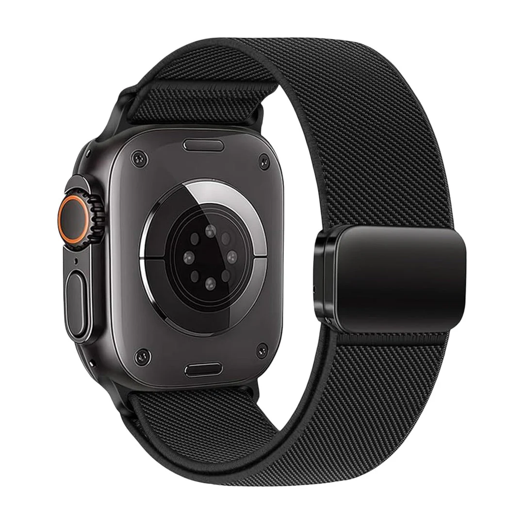 Bracelet Apple Watch en nylon respirant, fermeture magnétique invisible, design ergonomique pour Apple Watch, modèle Torade – Image 8