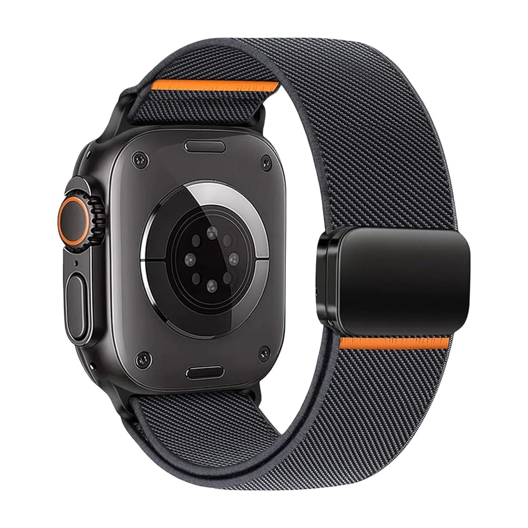 Bracelet Apple Watch en nylon respirant, fermeture magnétique invisible, design ergonomique pour Apple Watch, modèle Torade – Image 5