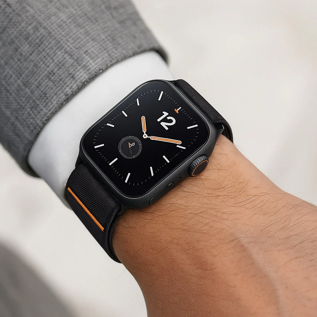 Bracelet Apple Watch en nylon respirant, fermeture magnétique invisible, design ergonomique pour Apple Watch, modèle Torade – Image 4