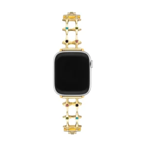 Bracelet Apple Watch étoilé, pour femme, zircons colorés, modèle Érima