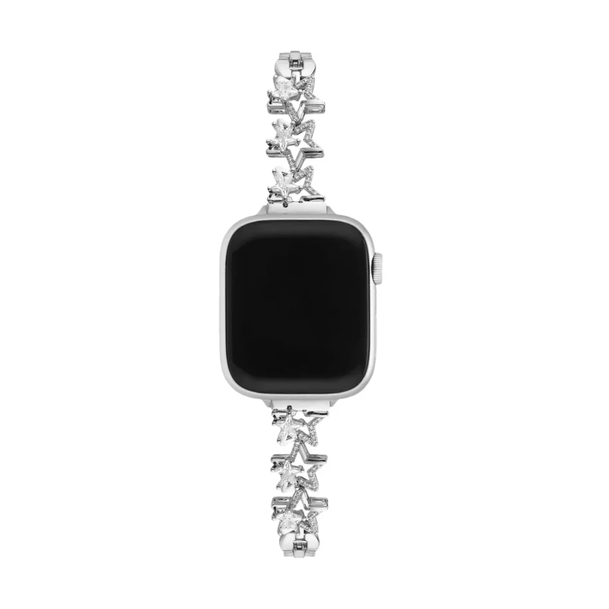 Bracelet Apple Watch, pour femme, en métal, étoiles scintillantes, modèle Kira – Image 8