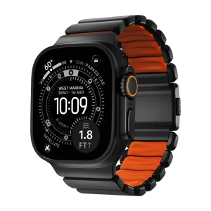 Bracelet Apple Watch Premium en titane Grade 4 et FKM, pour Apple Watch Ultra, design souple et résistant, bracelet prestigieux, modèle Asgard