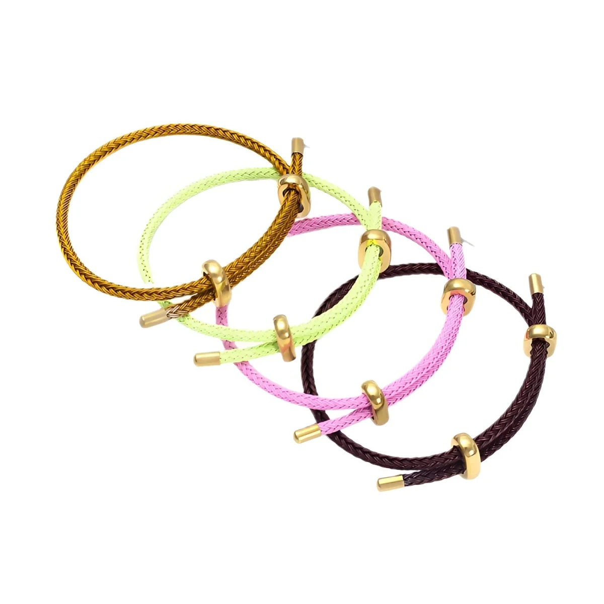 Bracelet cordon en acier inoxydable, à l'allure authentique, modèle Hitam – Image 5
