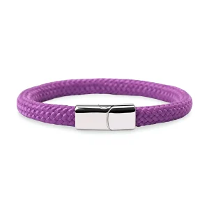 Bracelet cordon, en corde de bateau et acier inoxydable, modèle Elwan