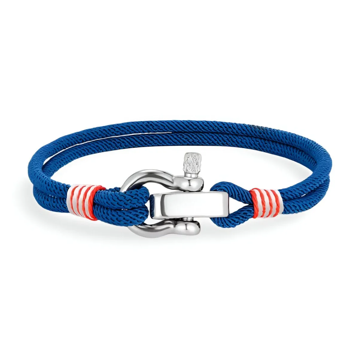 Bracelet cordon personnalisable, manille en acier inoxydable, modèle Kenny