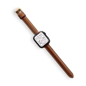 Bracelet Apple Watch, en cuir, pour femme, modèle Dexa