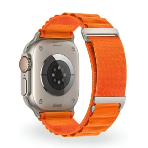 Bracelet Apple Watch, en nylon à boucle alpine, mixte, modèle Zane
