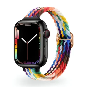 Bracelet Apple Watch, en nylon, pour femme, modèle Jax