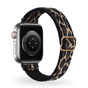 Bracelet Apple Watch, en nylon tissé, pour femme, modèle Azura