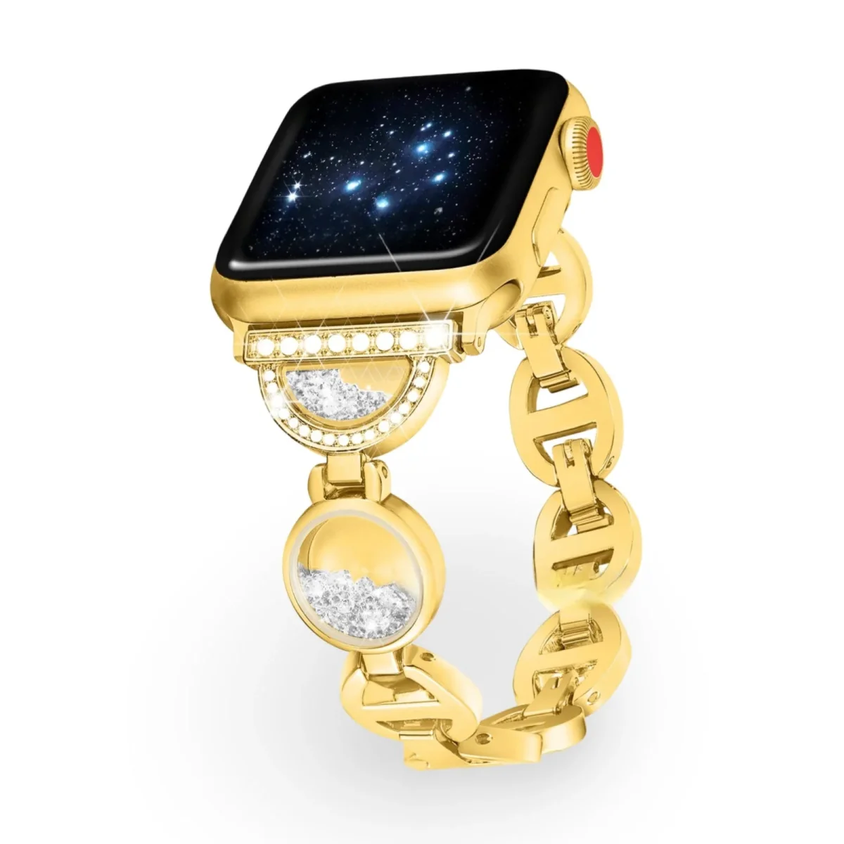 Bracelet Apple Watch, incrusté de sable, pour femme, modèle Pilar – Image 8