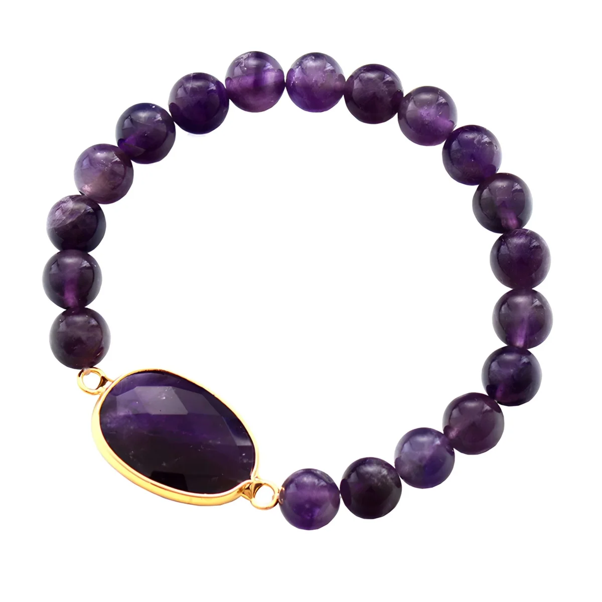 Bracelet en améthyste pour femme, modèle Penelope