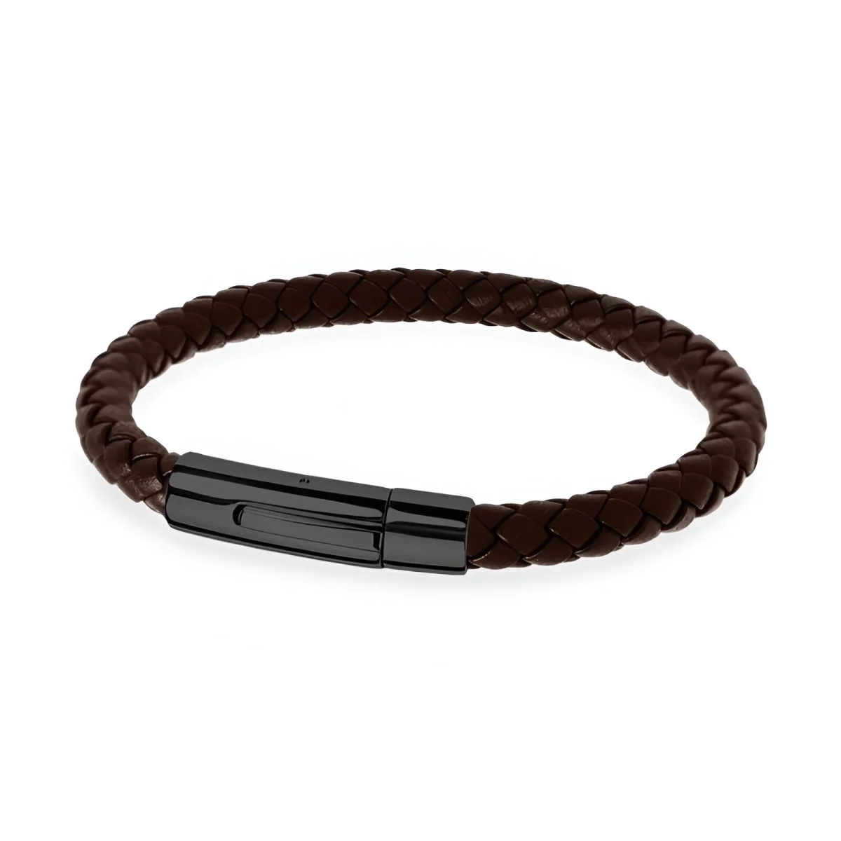 Bracelet en cuir et acier inoxydable, au style alluré, modèle Djilsi – Image 8