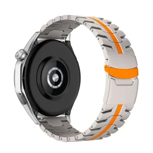 Bracelet en métal renforcé haute technologie, pour montre connectée, fermoir papillon, pour Huawei Watch, modèle Burd
