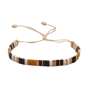 Bracelet en perles du Japon, ajustable, pour femme, modèle Yaomi