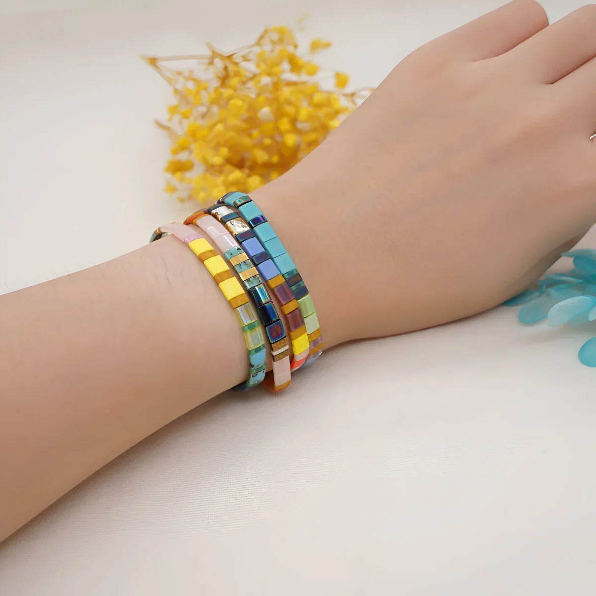 Bracelet en perles du Japon, pour femme, modèle Sachiko – Image 3