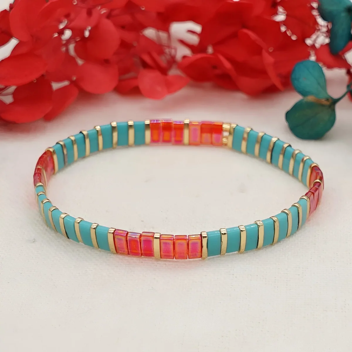 Bracelet en perles du Japon, pour femme, modèle Sayaka – Image 4