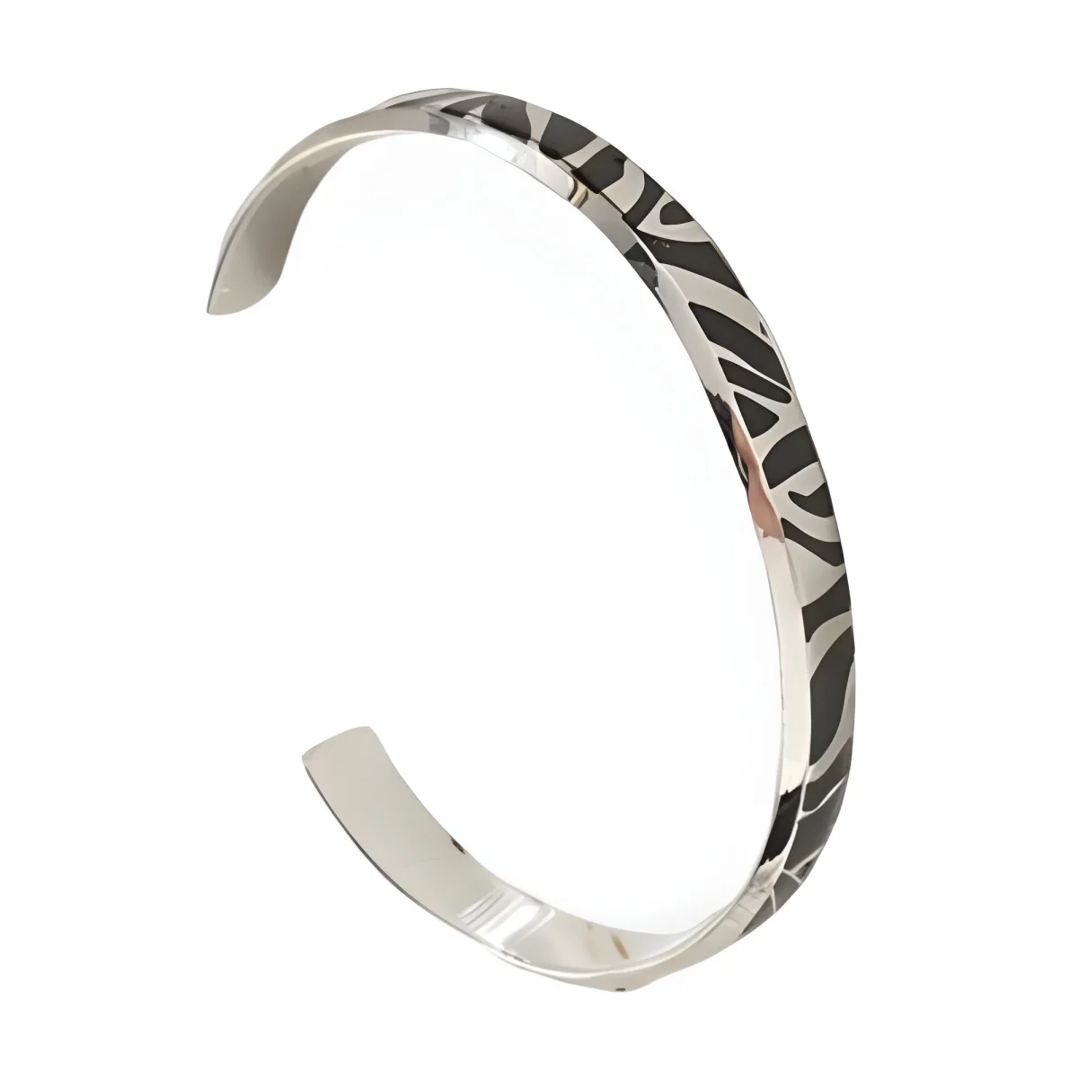Bracelet jonc tigré, en titane, pour femme, modèle Machli