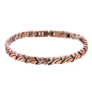 Bracelet magnétique, en cuivre, pour femme, modèle Ylva