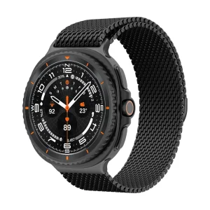 Bracelet maille milanaise pour Galaxy Watch 8 et Ultra, acier inoxydable épais, fermoir magnétique, style élégant et moderne, modèle Toran