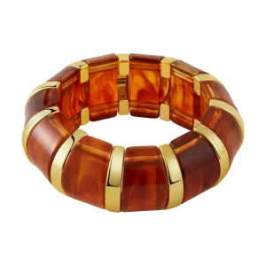 Bracelet manchette épais et chic, en acrylique, pour femme, modèle Kina
