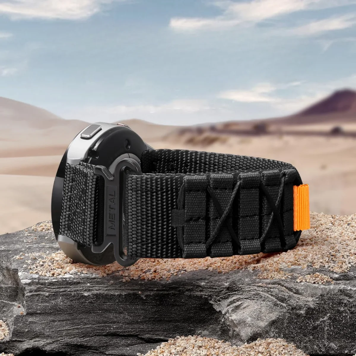 Bracelet Sport Edition en nylon, pour montre connectée, fermoir velcro, pour Samsung Galaxy Watch, Garmin Quick Release et Ice Watch, modèle Naéro – Image 5