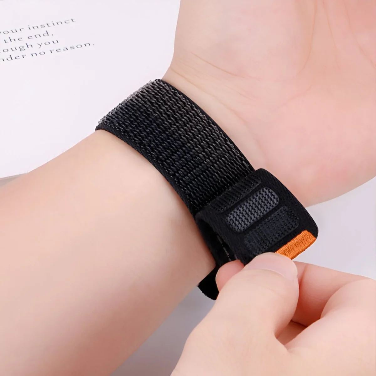 Bracelet velcro en nylon compatible Huawei Watch, modèle Etiano – Image 3