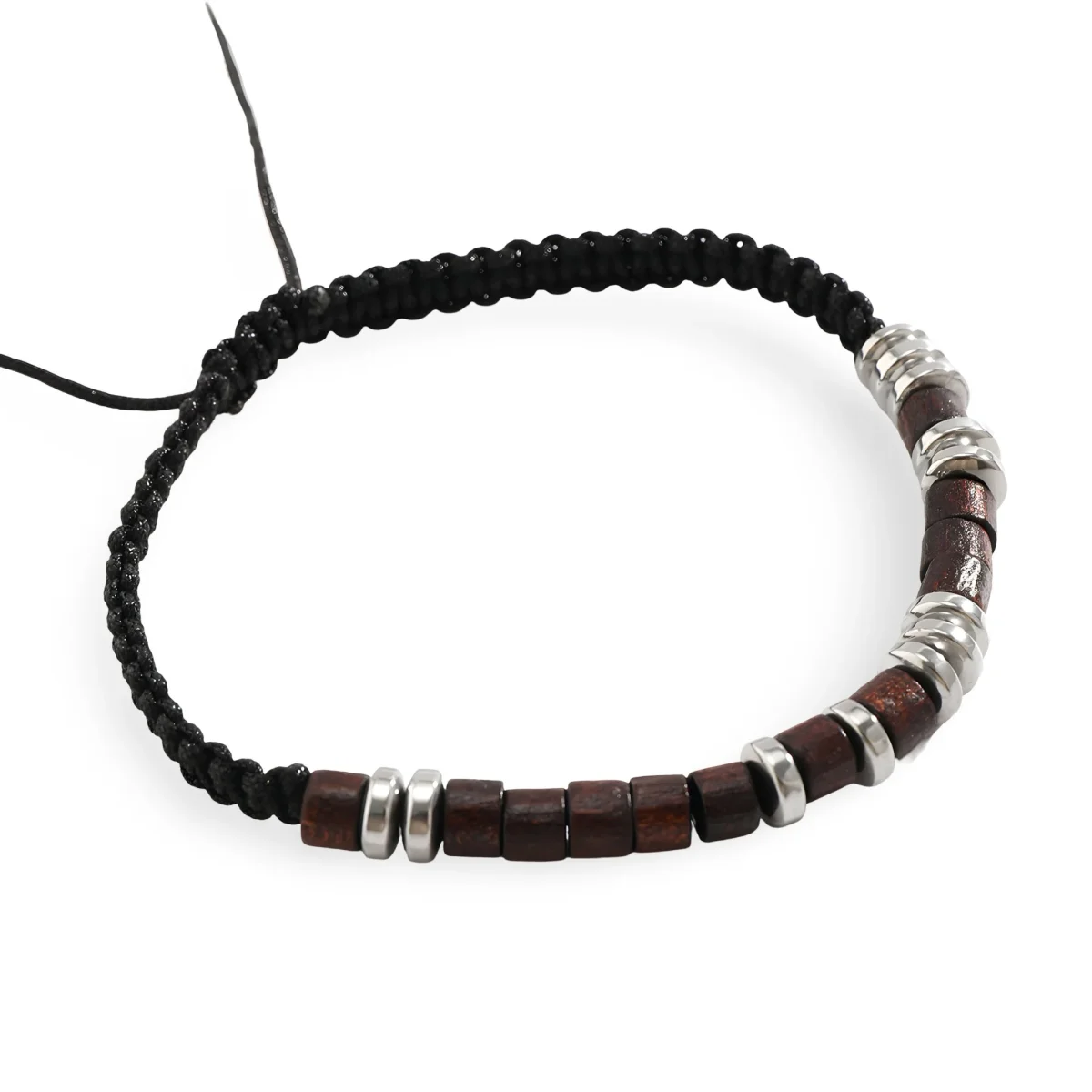 Bracelets en perles de bois pour homme, prestance distinguée, modèle Eddie – Image 2