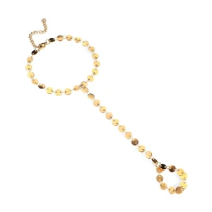 Bijou de main à médaillons, en acier inoxydable, pour femme, modèle Kirmia