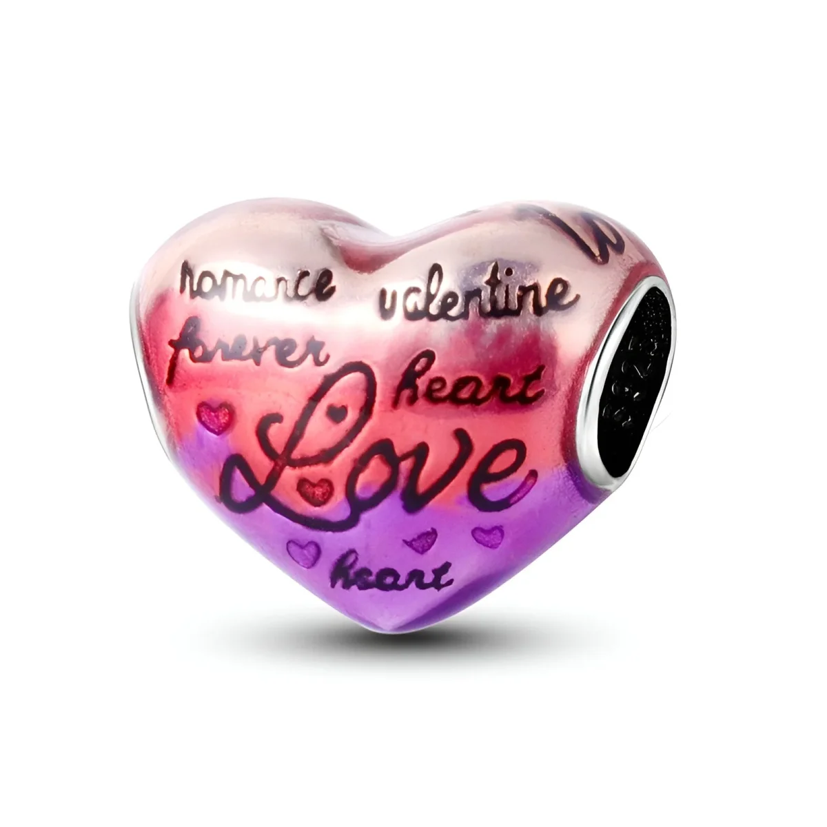 Charm coeur "Romance heart", pour femme, modèle Amoret