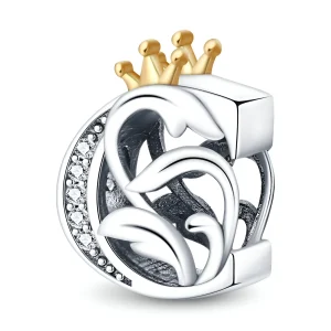 Charm lettre C, pour femme, modèle Cylia