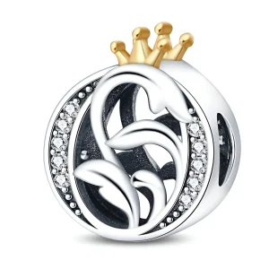 Charm lettre O, pour femme, modèle Océane