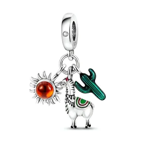 Charm pendant alpaga, pour femme, modèle Fausta