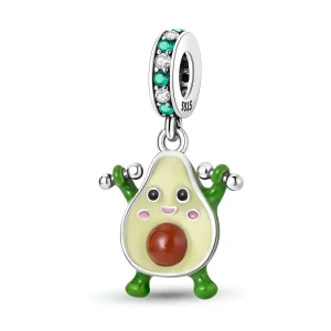 Charm pendant avocat musclé, pour femme, modèle Elletra