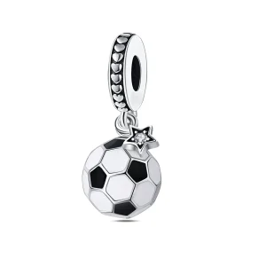 Charm pendant ballon de foot, pour femme, modèle Alexia