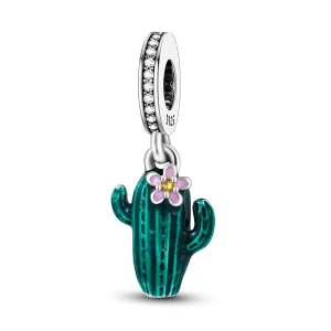 Charm pendant cactus, pour femme, modèle Kala